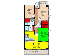 CASA GRANDE IKEDA【2階】の間取り