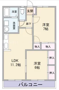 クレスト上尾K-3【1階】の間取り