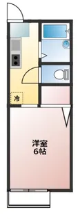 サンガーデン有東B【1階】の間取り
