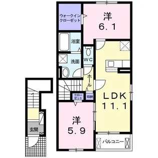 シェーネ I【2階】の間取り