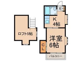 ドミ-ル小川【2階】の間取り
