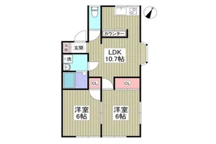 リブレス桐生堤町A【1階】の間取り