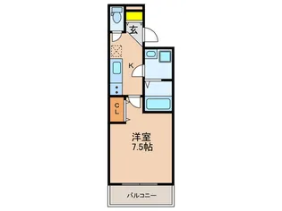 ロジェ新開地【4階】の間取り