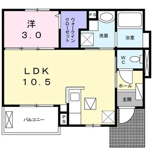 メゾン・リュヴィル【1階】の間取り