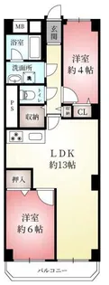 神戸湊町スカイハイツ【11階】の間取り