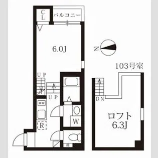 ブランテール【1階】の間取り