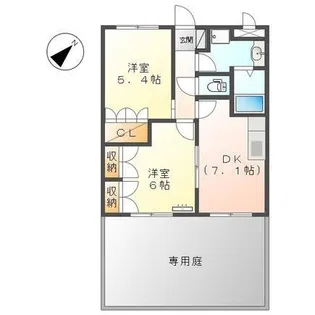 パティオ・プリムローズ【2階】の間取り