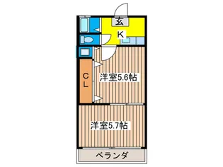第三ヒルズハウス【1階】の間取り