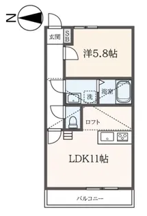 VERDE ARIA(ヴェルデ アリア)【2階】の間取り
