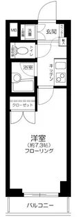 サンパティオ文京千石【3階】の間取り