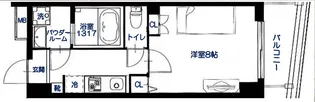 エコロジースクエア方南町【3階】の間取り