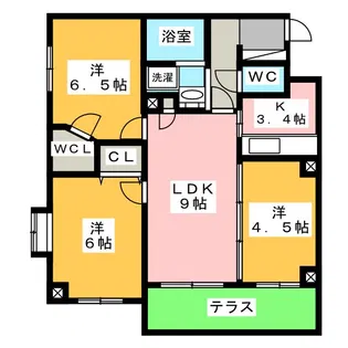 Viora溝ノ口【1階】の間取り