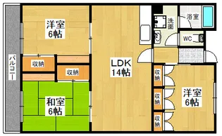 インペリアルハイツ今【2階】の間取り