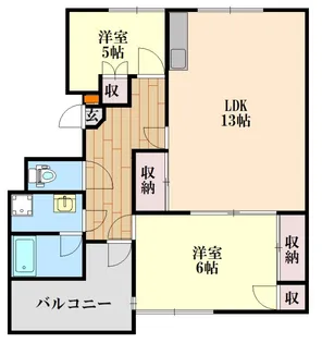 ギャラック国府III【3階】の間取り