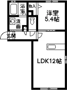 シャーメゾン パール・タウンA【1階】の間取り