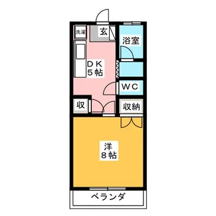 サウスタウン【1階】の間取り