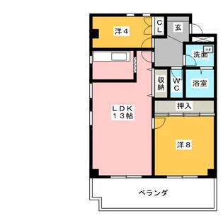ヴェルドミールOKADA【3階】の間取り