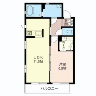 カステリーノI【2階】の間取り