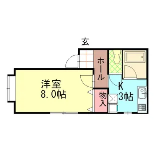 サンシティ増泉【1階】の間取り