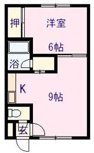グランディール忠和【2階】の間取り
