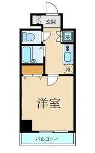 スカイコートヴィーダ五反田WEST【8階】の間取り