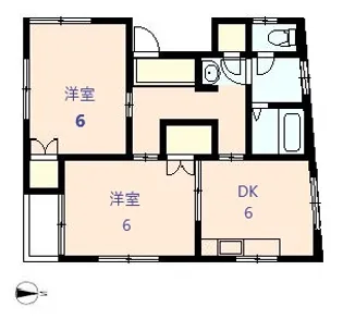 コーポNK【2階】の間取り