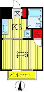 千葉県松戸市岩瀬【アパート】の間取り