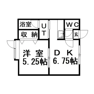 ハイツあ・いうえお【1階】の間取り