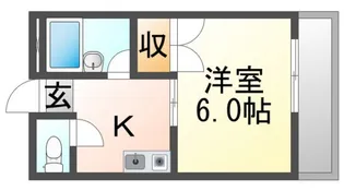 サンローズ春日【1階】の間取り