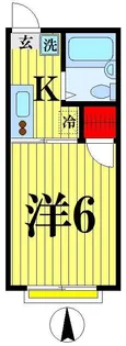 シティハイム 松井【2階】の間取り