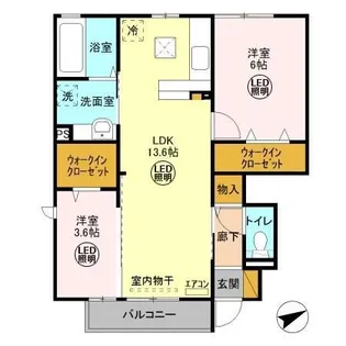 パークドオートム E【1階】の間取り