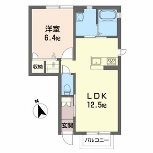 パークサイド新山B【1階】の間取り