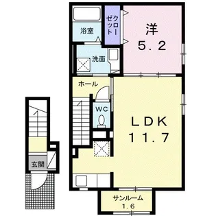 コンフィデンテ2【2階】の間取り
