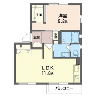 ルミエールB【1階】の間取り