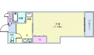 北之庄西町ビル【6階】の間取り