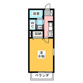 カーサチェルビーノ【1階】の間取り