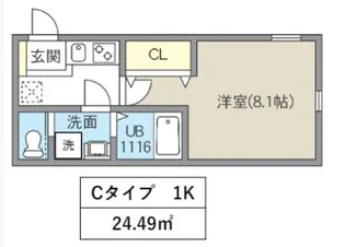 レピュア北千住レジデンスIII【1階】の間取り