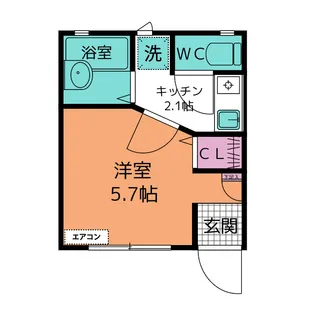 玉学ウィン【1階】の間取り