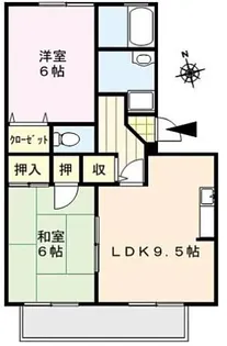 シャンポール【1階】の間取り
