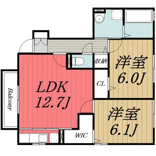 千葉県千葉市若葉区小倉町【アパート】の間取り
