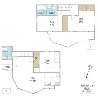 茨城県牛久市さくら台1【一戸建】の間取り