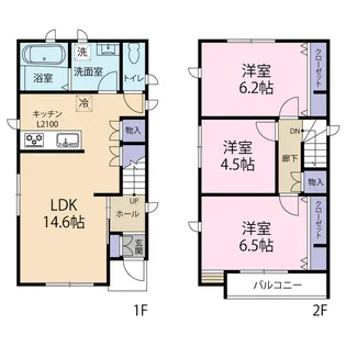 埼玉県さいたま市浦和区仲町2【一戸建】の間取り
