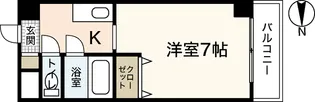 リバーサイド中村【3階】の間取り
