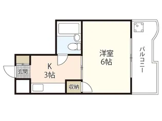 ジョイパレス南観音【4階】の間取り