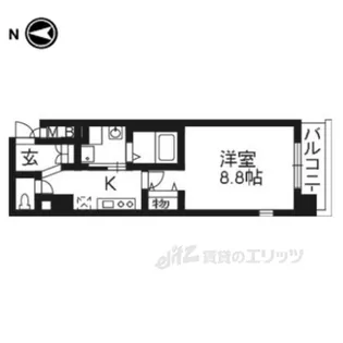エイペックス京都西陣【2階】の間取り