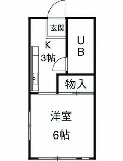 1Kの間取り画像
