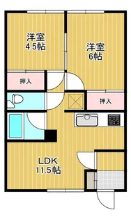 シンセイハイム【1階】の間取り