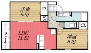 千葉県市原市姉崎【アパート】の間取り