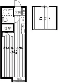 禄幸ハイム【1階】の間取り