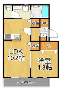 神奈川県川崎市川崎区浅田4【アパート】の間取り
